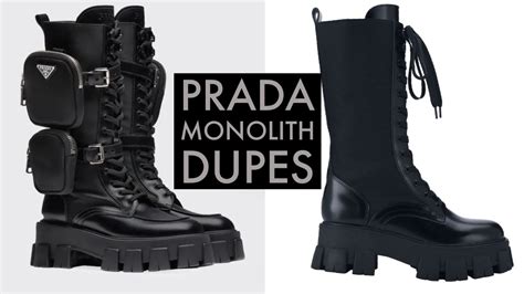 prada platform shoes dupe|prada combat boots dupe.